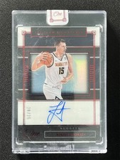 2019-20 Panini One And One Nikola Jokic First Team Signatures Auto Ruby /25