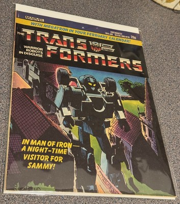 TRANSFORMERS G1 UK Marvel Comics # 10, Jan 26th-Feb 8th 1985