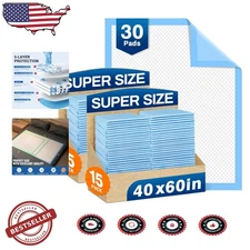 40x60" Incontinence Bed Pads - 30pk Breathable & Tear-Resistant
