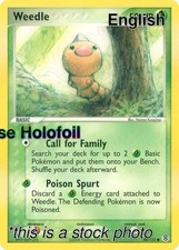 Weedle [Reverse Holofoil LP - FireRed & LeafGreen 86/112] on eBay