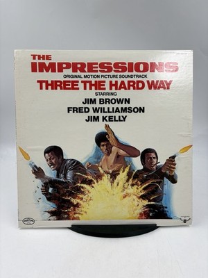 The Impressions Three The Hard Way OST LP CRS-8602-ST NM/VG+ Blaxploitation