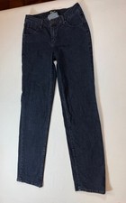 WORN Womens M Jeans Straight Leg Medium Wash Denim Size 4 bin GG121