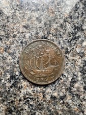 Great Britain Half Penny 1938 Bronze Coin George VI