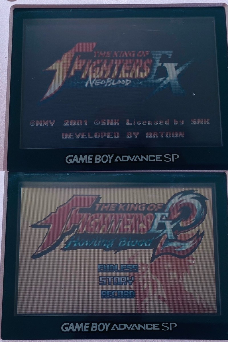 The Game Boy Advance and King of Fighters Ex2-howling Blood