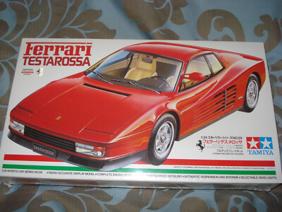 ★【未組立品】タミヤ　FERRARI TESTAROSSA プラモデル Tamiya Ferrari Testarossa 1/24 model car kit #24049 Red