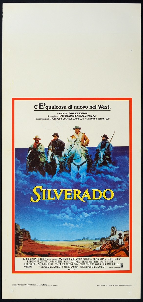 Locandina originale film Silverado (1985) - Regia di Lawrence Kasdan