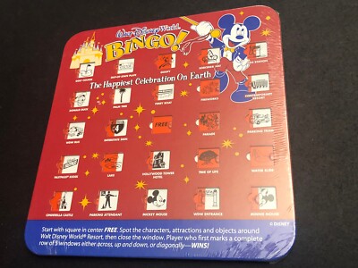 RARE Vintage Walt Disney World Bingo Board Game New In Package Magic Kingdom LT3