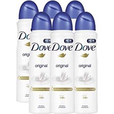  6 PACK DOVE Dry Spray Antiperspirant 48 hours, Original 