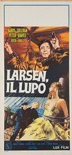 LARSEN IL LUPO Wolf Larsen JACK LONDON, LOCANDINA ORIGINALE POSTER AFFICHE