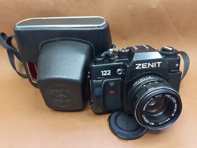 Soviet Vintage Camera ''Zenith 122'' HELIOS 44m-6, 2/58 M42, Film Camera USSR
