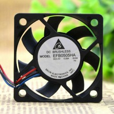 The Delta EFB0505HA 5010 3.3V 0.25A 5cm Double ball bearing fan LRR