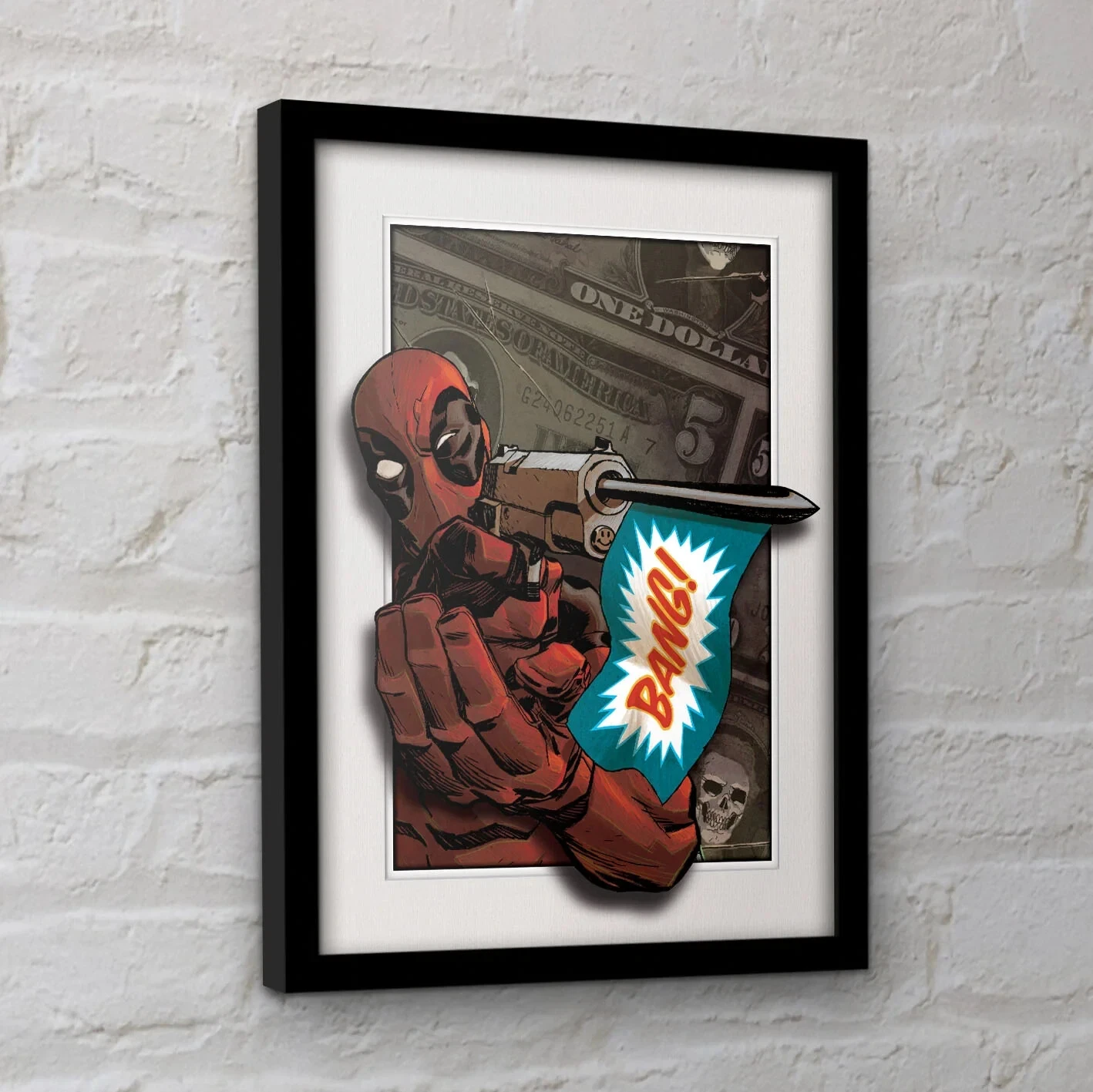 Deadpool Framed Picture - Official Marvel Bang! 30 x 40cm Framed Print Wall Art