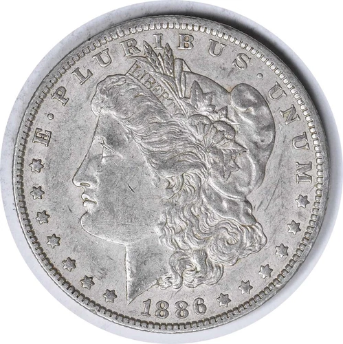 1886-O VAM 1A Morgan Silver Dollar Clashed E EF Uncertified #733
