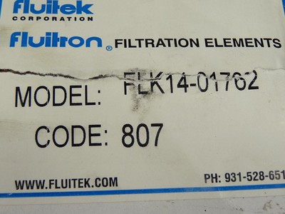 Fluitek FLK14-01762 Coalescer Compressed Air Filter Replacement 