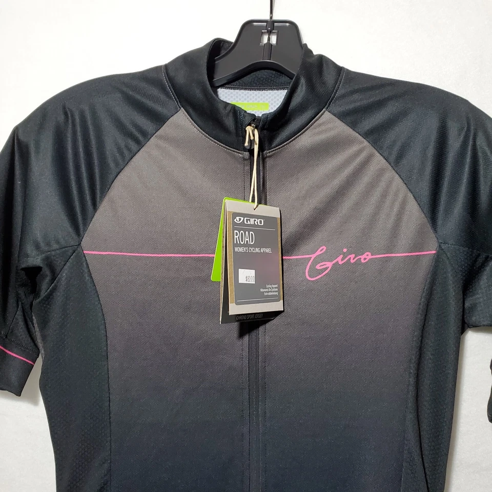 Jersey de ciclismo Giro para mujer manga corta mediana cronógrafo deportivo negro flujo nuevo con etiquetas Foto 3 de 4