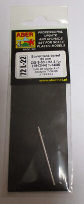 ABER  Model Accessories 72 L-22 1:72 Soviet tank barrel 85 mm for T-34/85 NEU