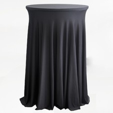 SPANDEX COCKTAIL BAR TABLE SKIRT COVERS 2 SIZE  EVENT CONFERENCES WEDDING 