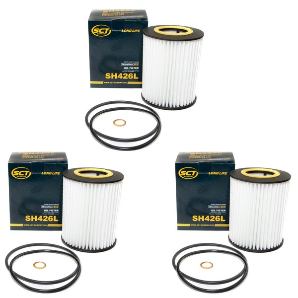 ÖLfilter 3 X Sct Sh 426 L FüR Bmw 3Er 5Er 7Er X3 X5 Z3 E36 E39 E46 E60 Volvo S X-image