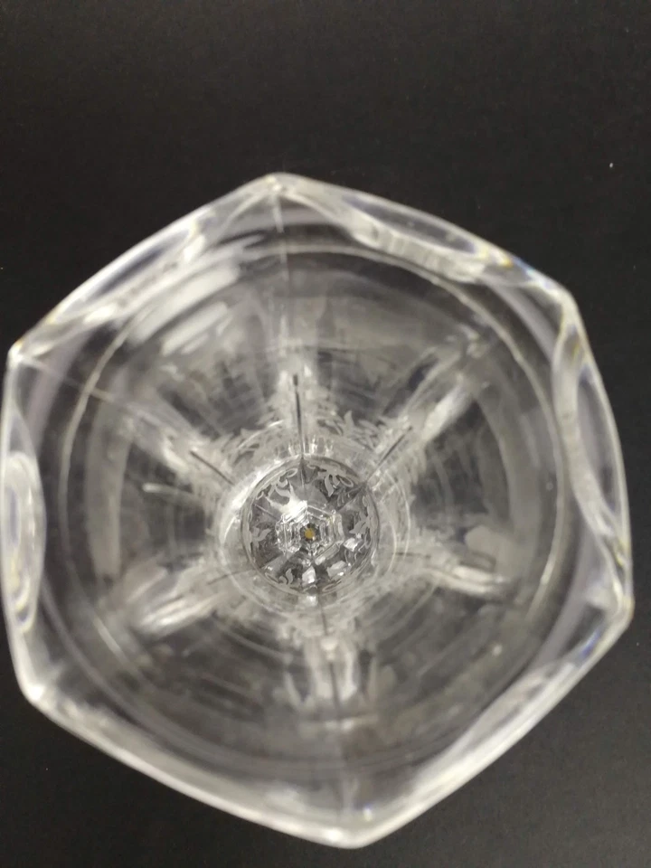 Très Ancien Vase XVIIIeme en verre Gravé , Soliflore ... - Photo 3/4