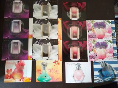 Avon Lot Of 23 Fragrance Samples, Imari, Outspoken, Flor Alegria/ Violeta, Femme