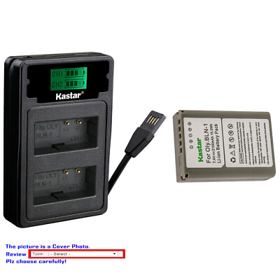 Kastar Battery LZD2 USB Charger for Olympus BLN-1 Olympus OM-D E-M5 Mark II