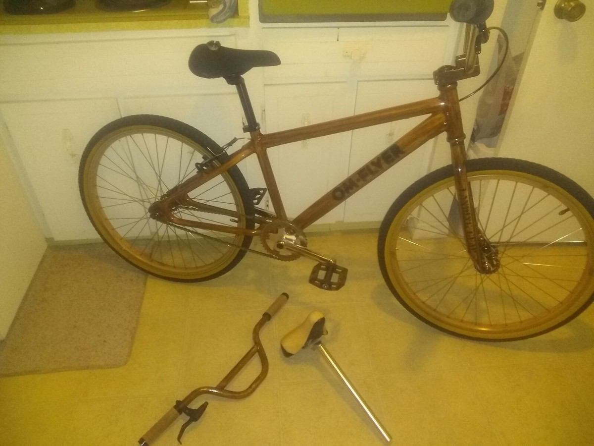 PARTING OUT) 2009 SE BIKES bmx OM FLYER woodgrain pk ripper