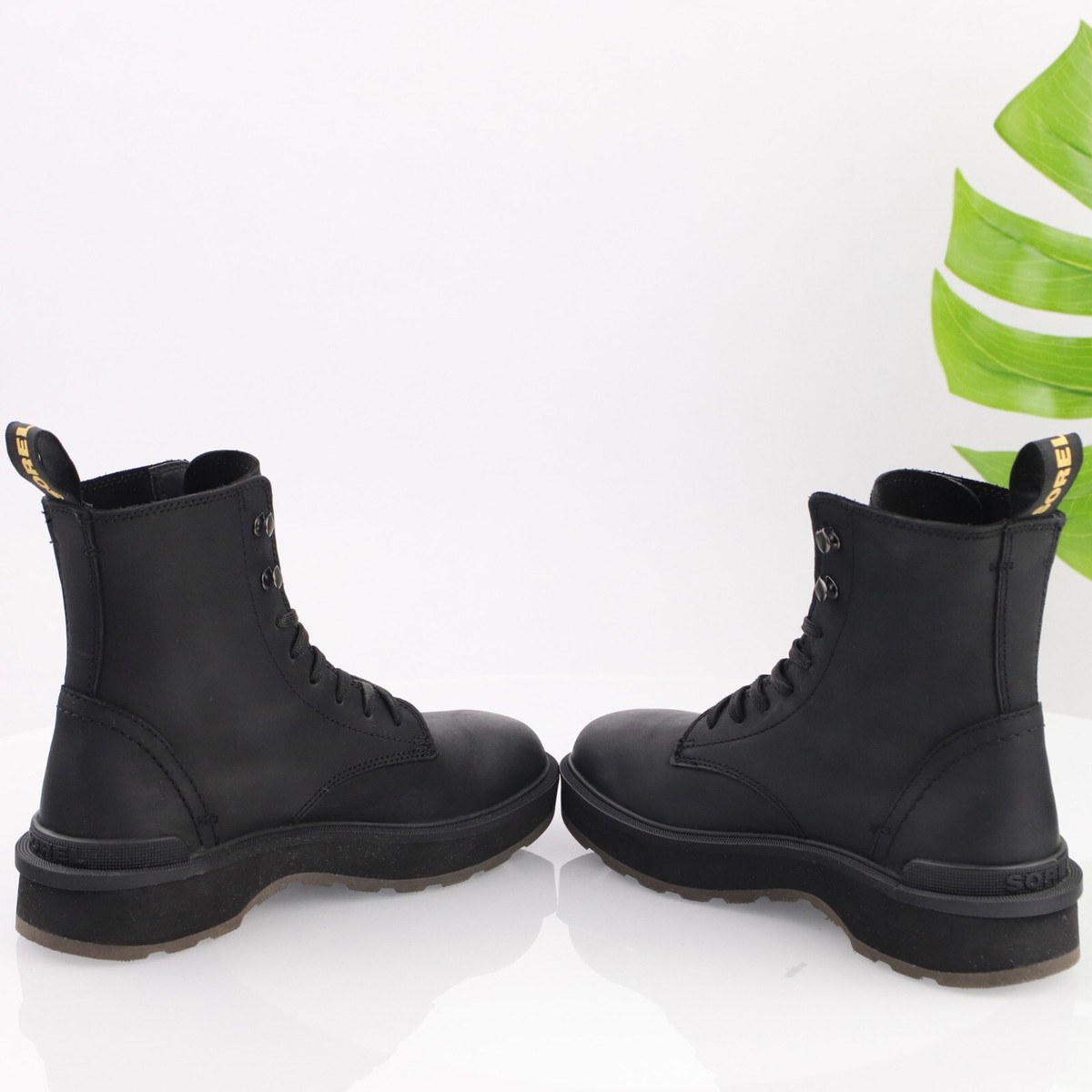 Sorel Womens Hi-Line Combat Boot Size 7 Waterproof Black  display picture 2