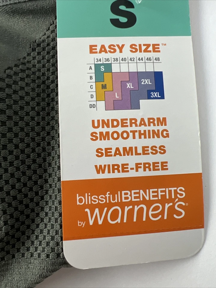 Sujetador Warners Mujer Pequeño Blissful Benefits Suavizante RM3911W Gris G13 Foto 3 de 4