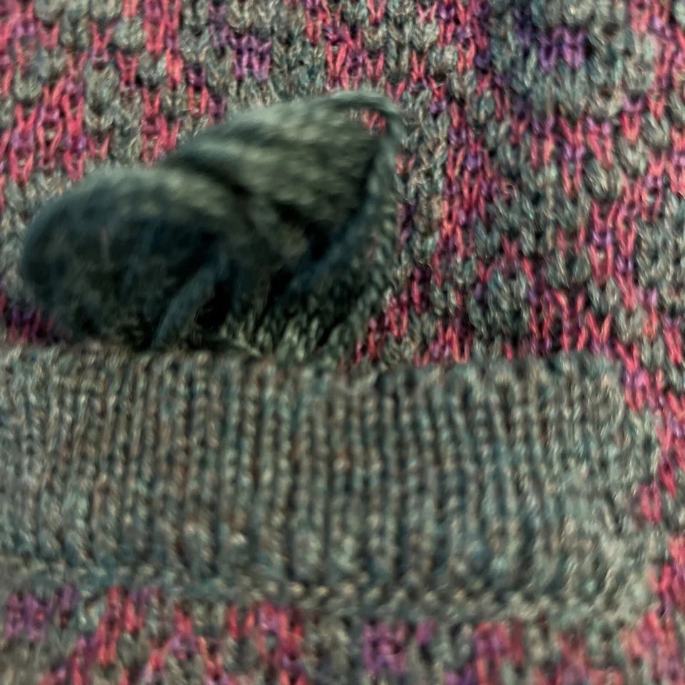 Chaleco Mujer Y2k Vintage Talla Mediana 100% Lana Botón Frontal Suéter Foto 4 de 4