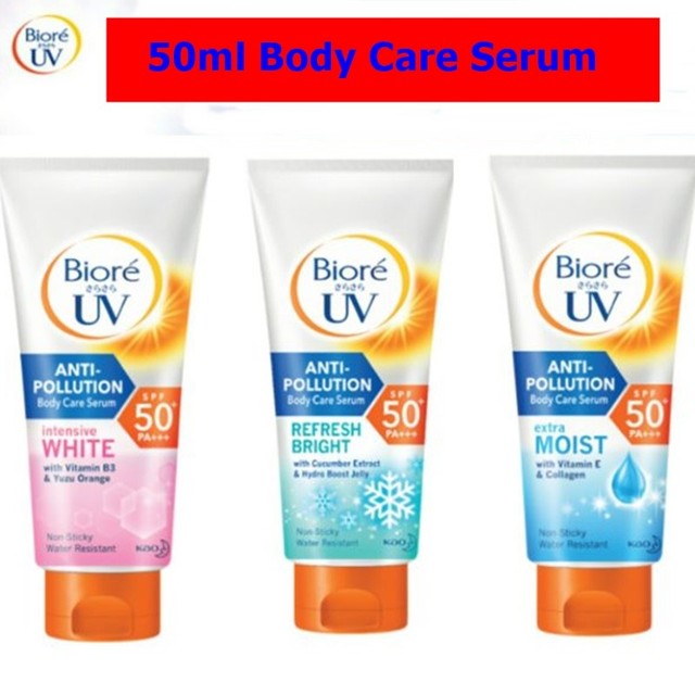 Biore Body Care Serum Anti Pollution Protection Sunscreen White Bright UV 50ml eBay