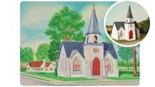 Bachmann O 75th Anniversary Cathedral Plasticville U.S.A. Kit 75th Anniver 45630