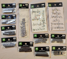 NEW Lot Making Memories Detail FAMILY PARENTS Metal Wire Words Eyelet Phrases -A