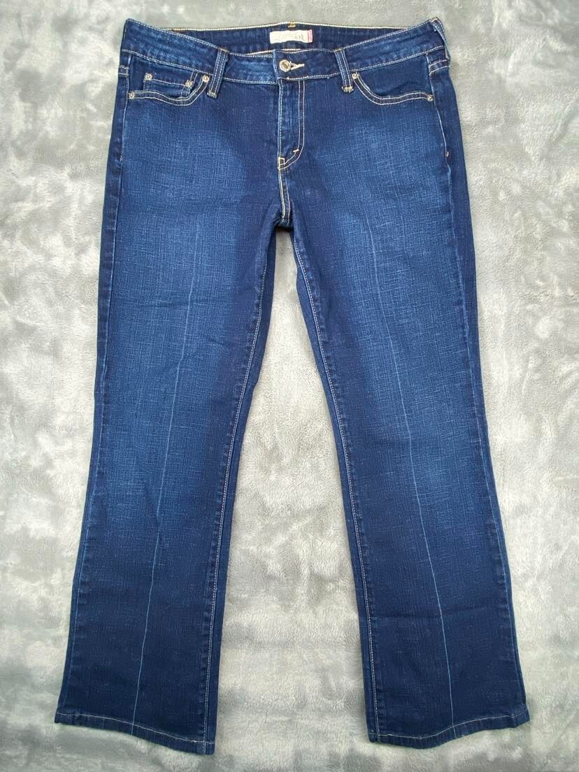 Levis 545 Jeans Womens Size 10 M Blue Denim Low Boot Cut Stretchy Cowgirl