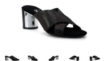 Onex Alma Cross Slide Black Wedge Sandal Women's US sizes 5-11/NEW  
