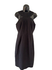 Cynthia Steffe Womens Black Halter Back Zipper Close Shift Dress Size 6