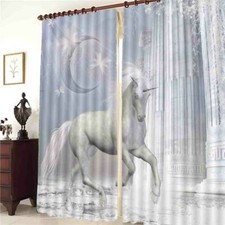 Cortina 3D De Caballo Al Galope – Impresión Fotográfica Blackout, Estable Y Decorativa (Sweet Home)