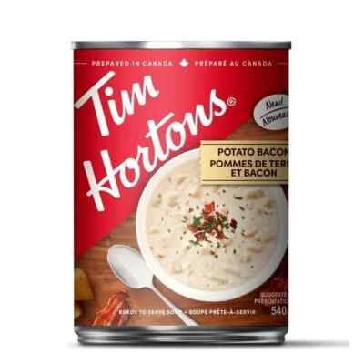 1 x Tim Hortons Potato Bacon Soup, 540ml (19 oz) can - Canada FRESH