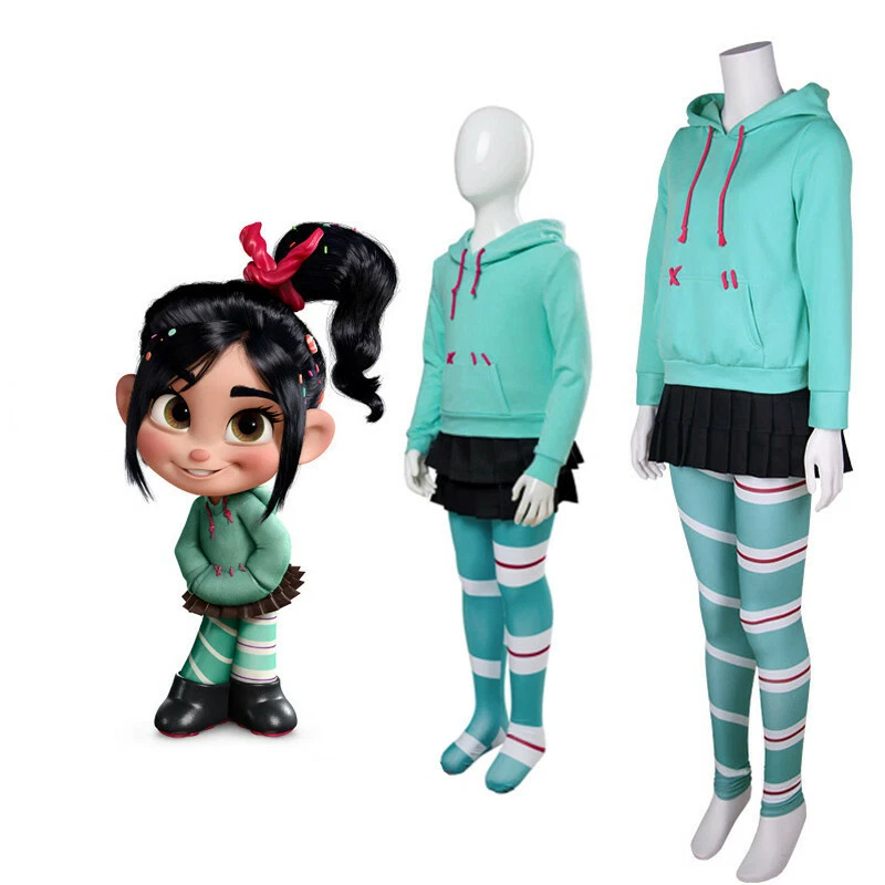 Adult Vanellope Wreck It Ralph Costume | Adult | Womens | Yellow/Purple/Blue | L | Fun Costumes