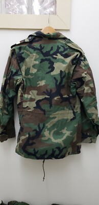 Military Issued Woodland M65 Field Jacket with Patch-SR | eBay