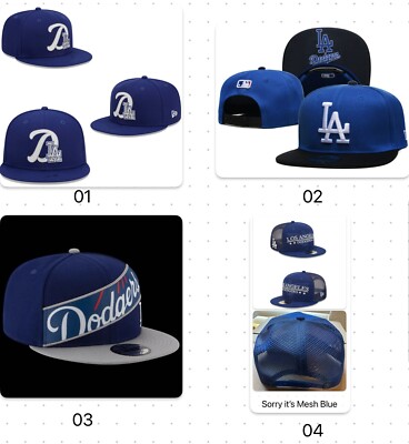Los Angeles Dodgers Snapback Hat LA Flat Brim | eBay