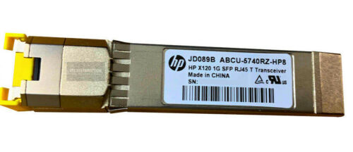 JD089B I Genuine HPE X120 1GB SFP RJ45 T Transceiver - Afbeelding 1 van 4