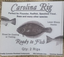 8 Carloina Rigs 4 x 3/4 & 4 x  1 oz  Mustad Hooks Fishing Free Shipping 