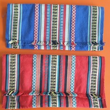 2 Vintage Ethno Taschentuch Taschentuch Etui Halter Etui Taschen Tribal Stoff gewebt