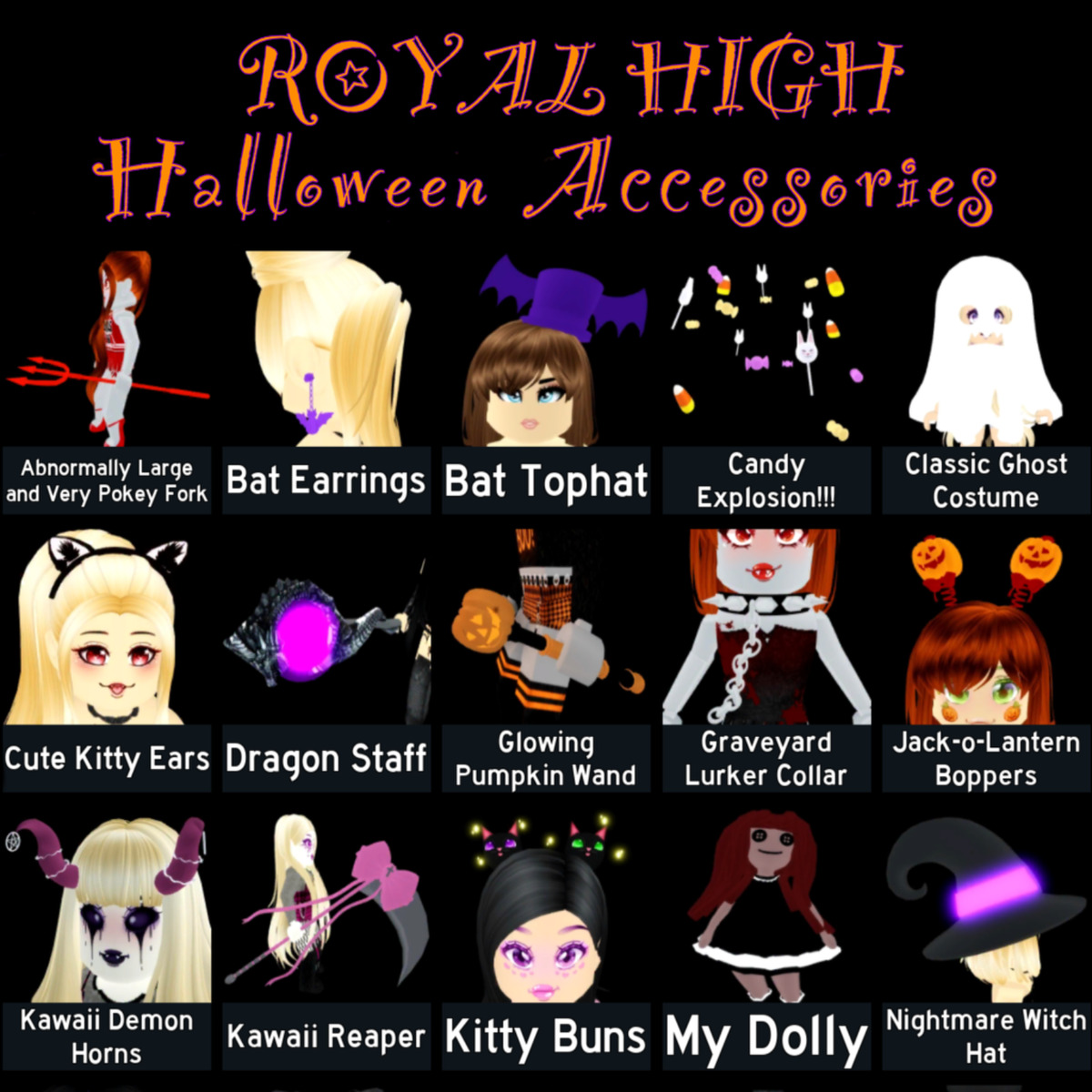 Halloween Kitty Backpack (3.0) - Roblox