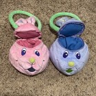 NEW Easter Girls Lot 2 Bunny Plush Pink Purple Purses & 4-in-a-row Game & FunPad — photo 5