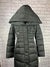New! Tahari Women's Black Medium Winter Quilted Puffer Jacket