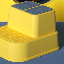 Toilet Step Stool Plastic Non Slip Heavy Duty Rollover Prevention Tool For