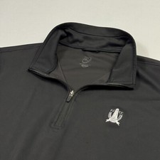 Zero Restriction 1/4 Zip Long Sleeve Golf Shirt Performance Black Men  s Large