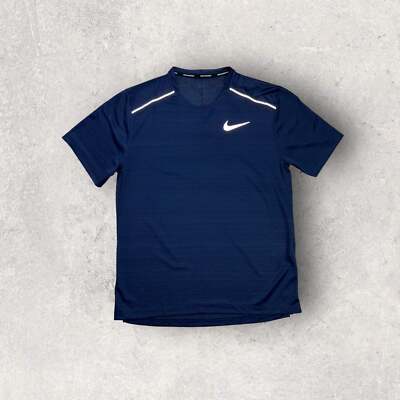 nike miler t shirt navy