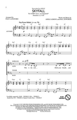 Skyfall SATB Adele
